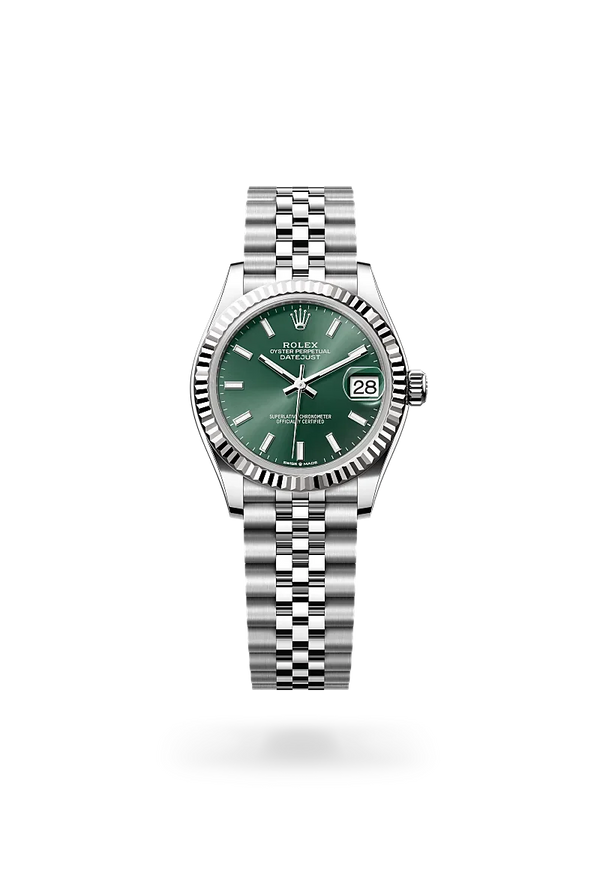  Datejust 31 with Oyster, 31 mm, Oystersteel and white gold