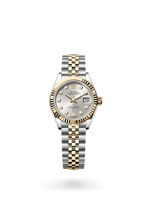  Lady-Datejust with Oyster, 28 mm, Oystersteel and yellow gold