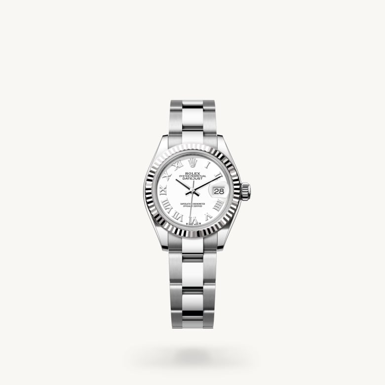 Rolex Lady-Datejust in White Rolesor - combination of Oystersteel