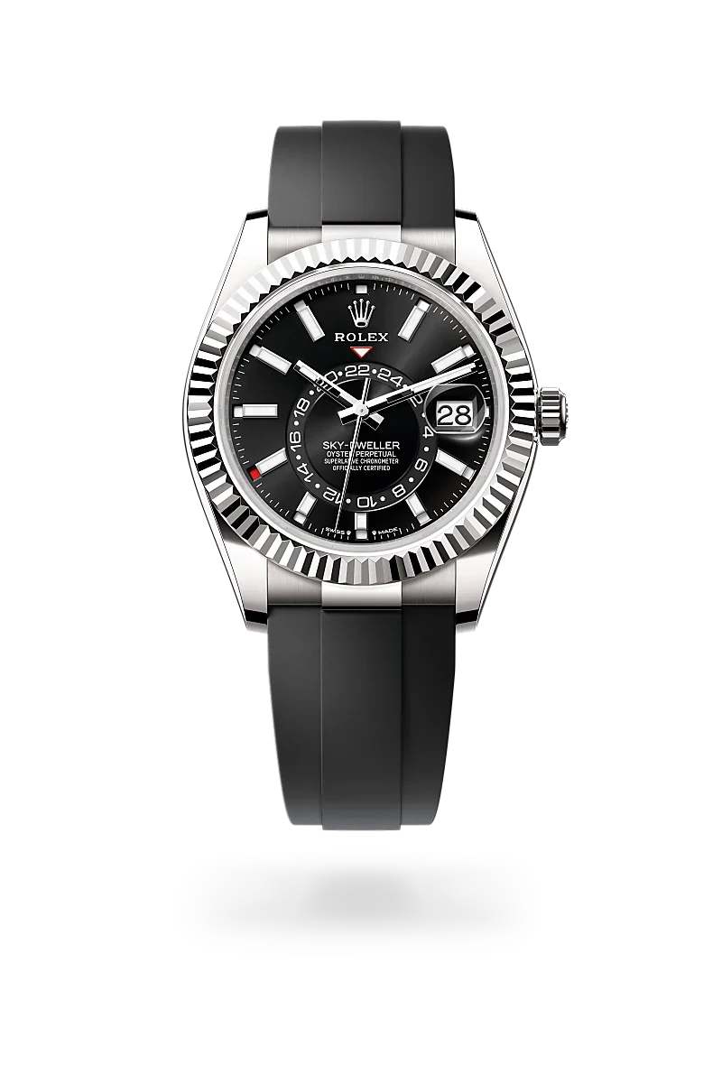  Sky-Dweller with Oyster, 42 mm, white gold