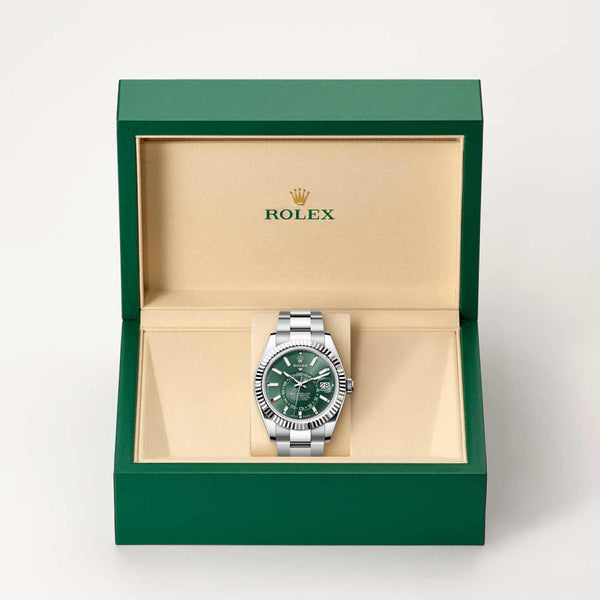 Rolex Sky-Dweller watch in box