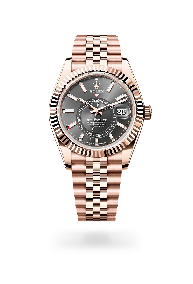  Sky-Dweller with Oyster, 42 mm, Everose gold