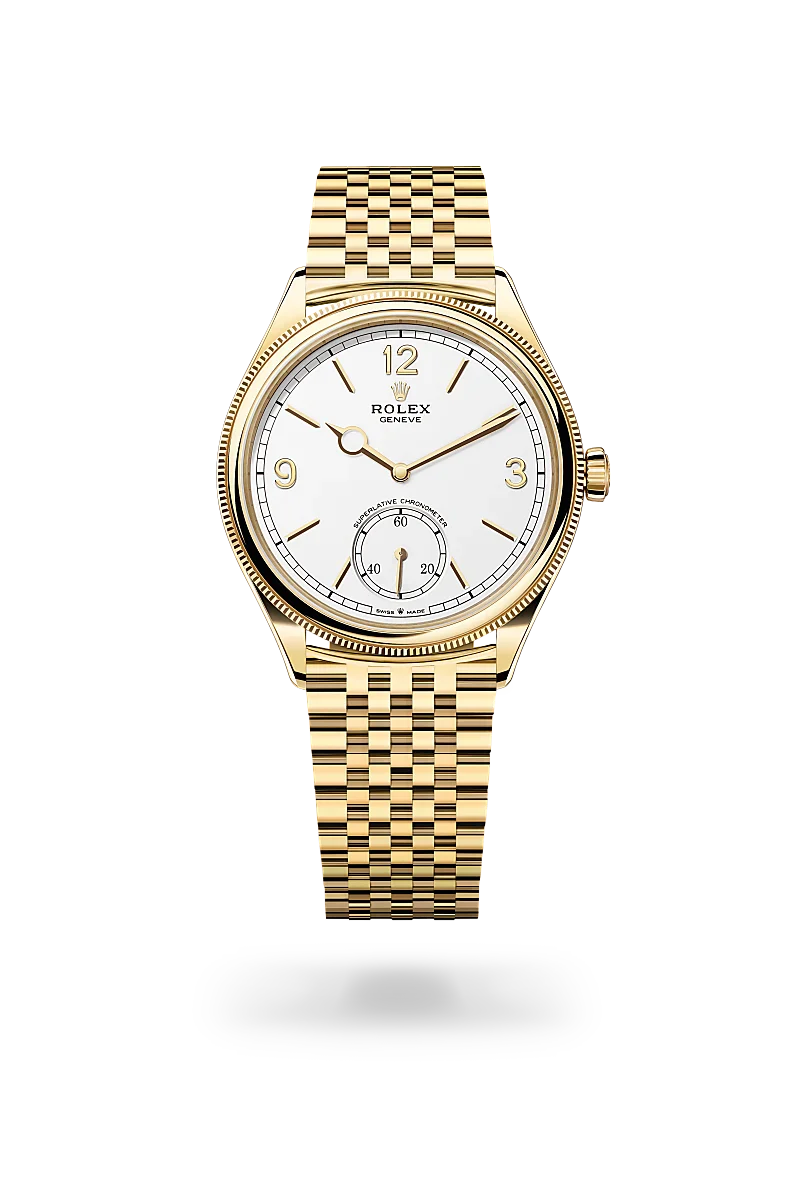  1908 with 39 mm, 18 kt yellow gold, polished finish