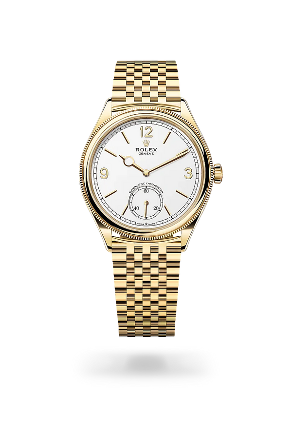  1908 with 39 mm, 18 kt yellow gold, polished finish