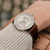 Breitling Navitimer Automatic GMT 41 Watch with Brown Leather Strap on Model