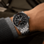 Breitling Navitimer Automatic GMT 41 Watch with Black Dial on Model