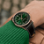 Breitling Navitimer Automatic GMT 41 Watch with Green Dial on Model
