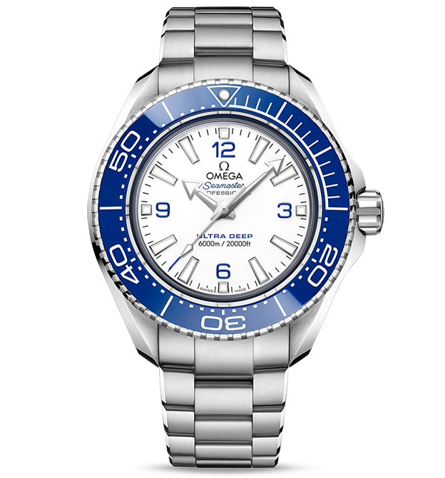 OMEGA Seamaster Planet Ocean 6000m, 45.5mm Watch with White Dial