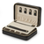 WOLF Leather Jewelry Zip Case in Black Anthracite