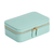 Side of WOLF Sophia Travel Zip Case in Jade