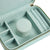 Charm Well and Ring Compartments in WOLF Sophia Travel Zip Case in Jade