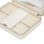 Open WOLF Maria Large Zip Jewelry Case in White Leather
