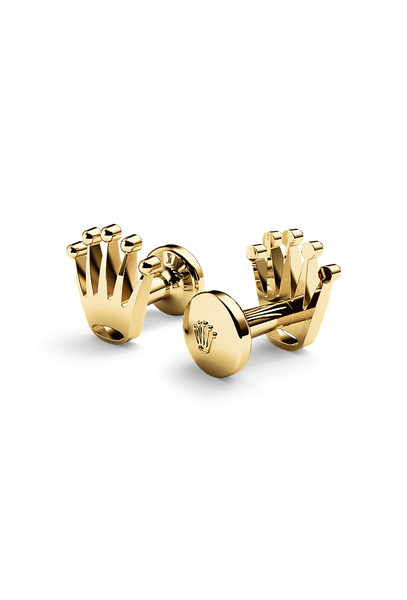 Rolex Crown Cufflinks in 18 kt yellow gold, A1018