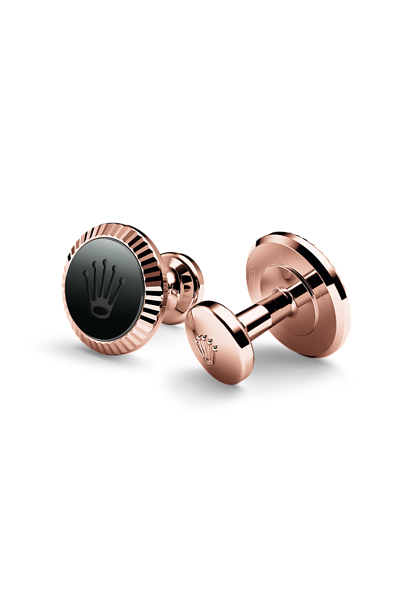  ‘Fluted’ cufflinks with Everose gold and ceramic