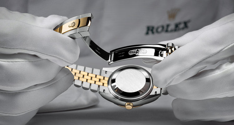 Rolex Servicing at Fink's Jewelers Watchmaker Inspects Watch