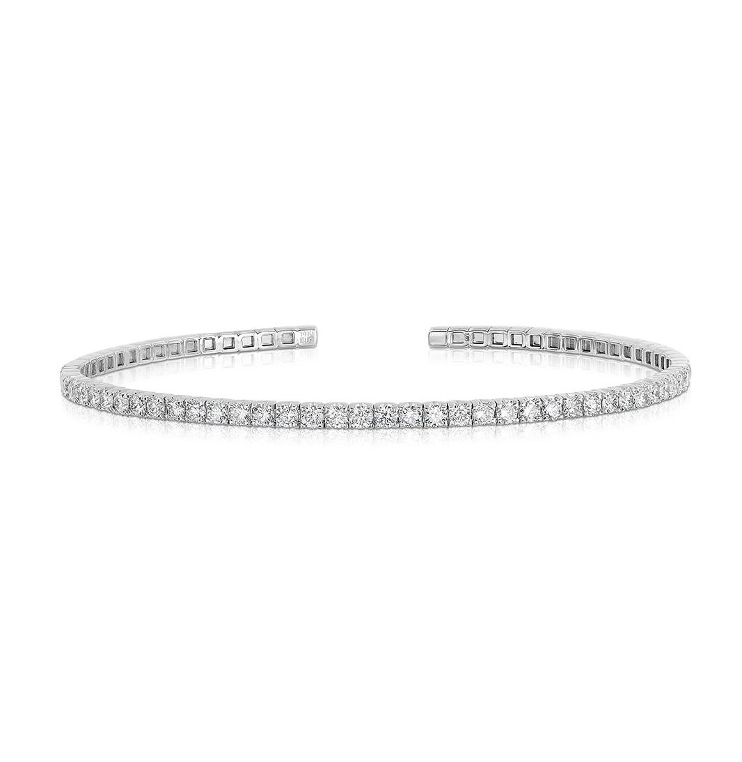 Sabel Collection 14K White Gold Diamond Cuff Bracelet