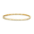 Sabel Collection 14K Yellow Gold Round Bezel Set Diamond Bangle