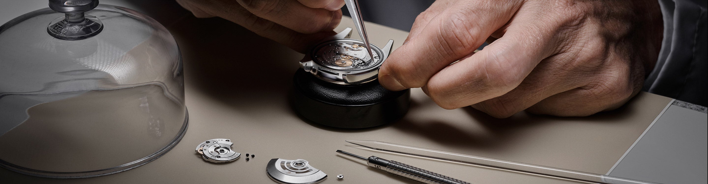 Rolex Servicing Watch Assembly at Fink's Jewelers