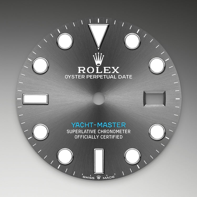 Slate Dial on Rolex Yacht-Master 40 in Oystersteel and Platinum - M126622-0001 at Fink's Jewelers