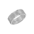 Triton Men&#39;s 8mm Grey Tungsten Carbide Comfort Fit Wedding Band
