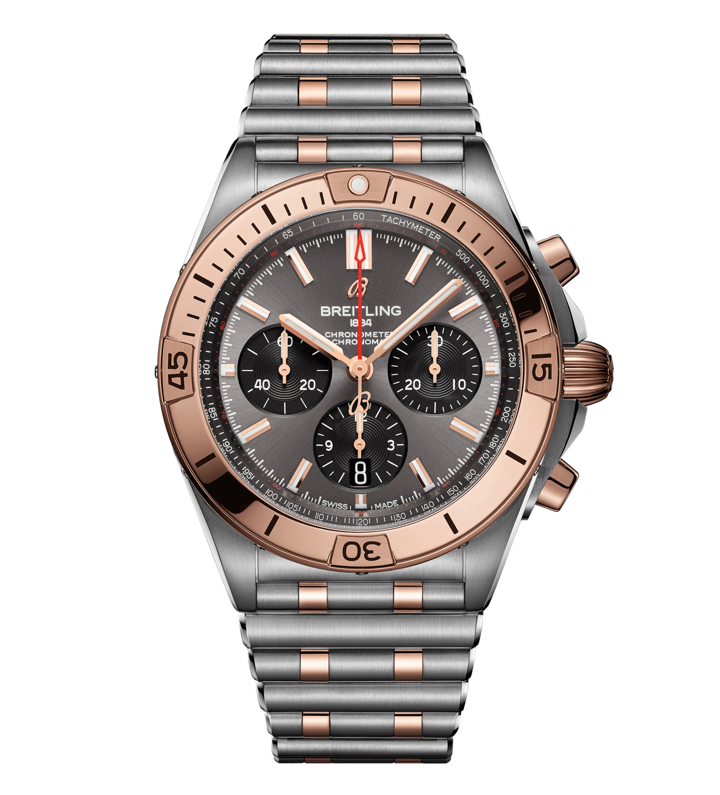 Breitling Chronomat B01 Chronograph 42 Steel & 18K Red Gold with Anthracite Dial