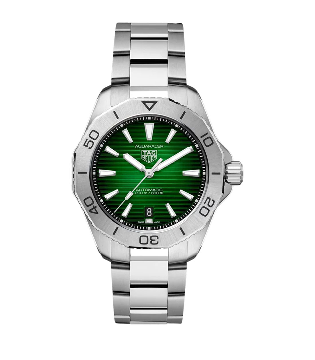 TAG Heuer Aquaracer Professional 200 Watch with a Deep Green Dial