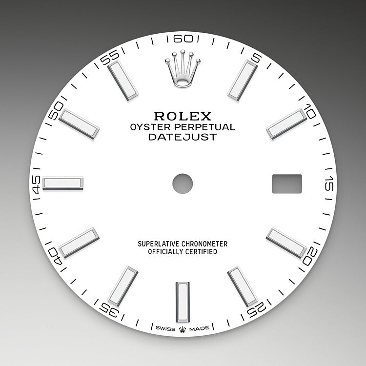 White Dial on Rolex Datejust 41 in Oystersteel - M126300-0005 at Fink's Jewelers