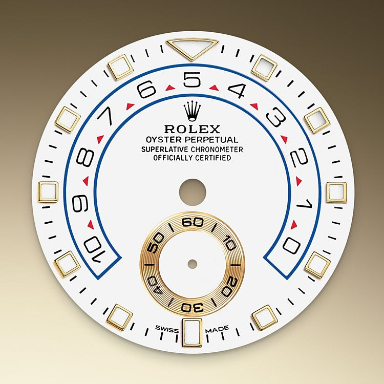 White Dial on Rolex Yacht-Master II in Yellow Gold - M116688-0002 at Fink's Jewelers