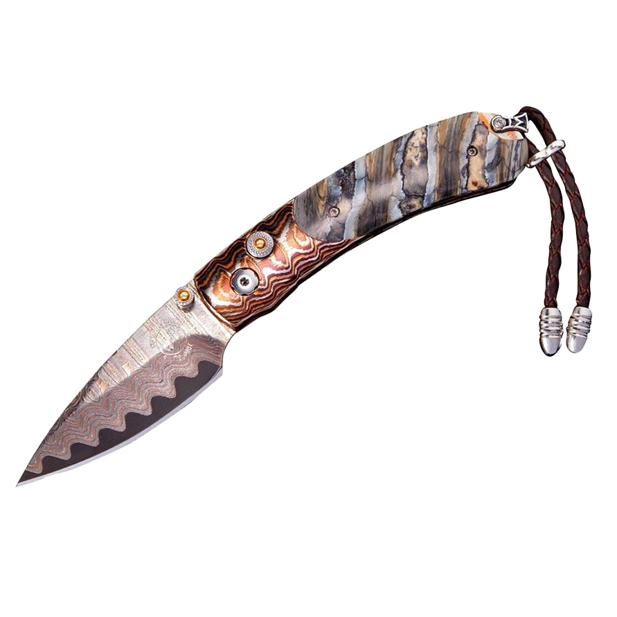 William Henry Kestrel Epic Pocket Knife with Damascus Blade