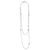 LAGOS Caviar Icon Long Silver Beaded Necklace