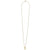 LAGOS Gold &amp; Black Caviar Circle Pendant Necklace