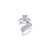 Fink&#39;s Exclusive Platinum Emerald and Baguette Side Stone Engagement Ring