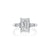 Fink&#39;s Exclusive Platinum Emerald and Baguette Side Stone Engagement Ring