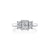 Fink&#39;s Exclusive Platinum ASHOKA® Three Stone Engagement Ring