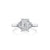 Load image into Gallery viewer, Fink&#39;s Exclusive Platinum ASHOKA® and Shield Diamond Side Stone Engagement Ring