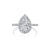 Fink&#39;s Exclusive Platinum Pear Shape Diamond Halo Engagement Ring