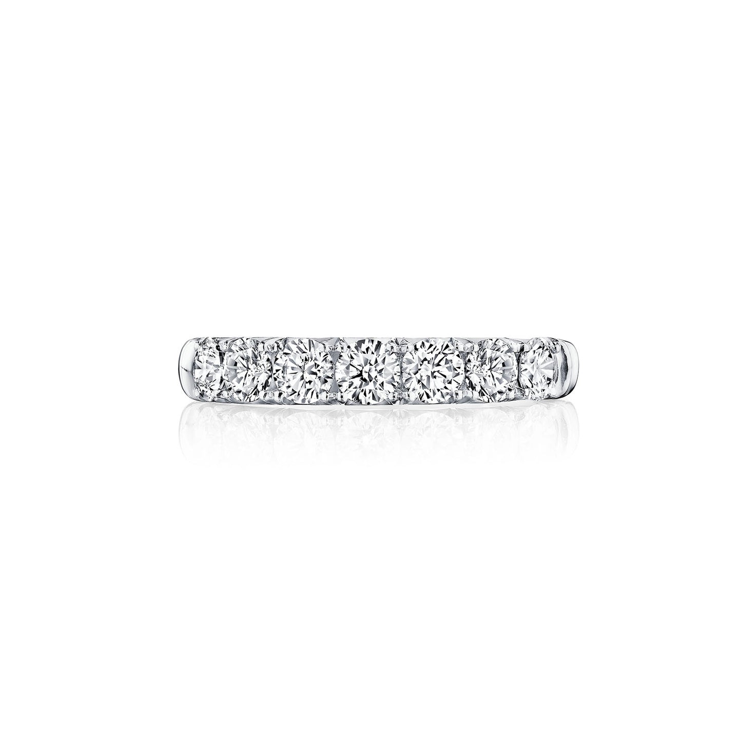 Fink's 14K White Gold Seven Stone Diamond Wedding Band
