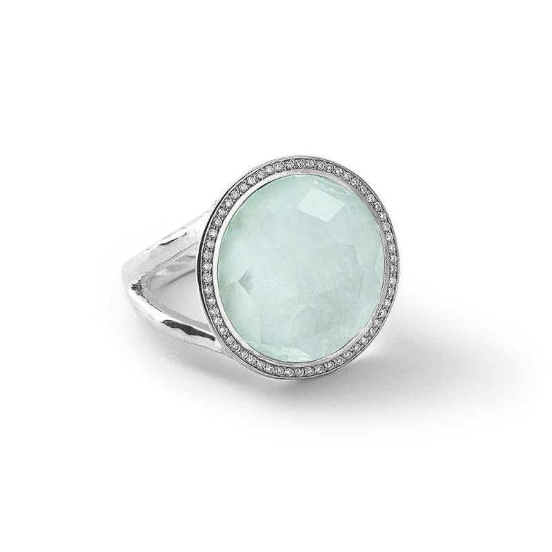 swatch||Clear Quartz, Mother-of-Pearl, and Amazonite