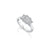 Fink&#39;s Exclusive Platinum ASHOKA® Three Stone Engagement Ring