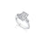 Fink&#39;s Exclusive Platinum Emerald and Baguette Side Stone Engagement Ring