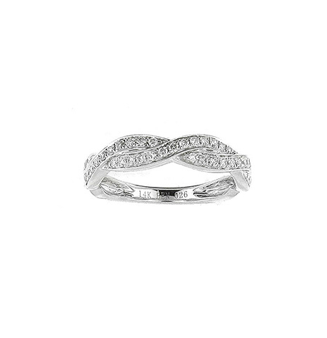 Sabel Collection 14K White Gold Twist Diamond Ring