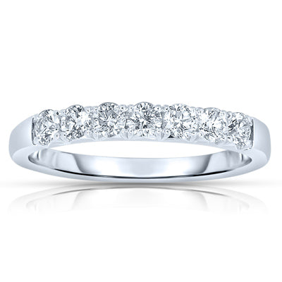 Fink's 14K White Gold 7 Stone Diamond Band