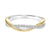 Fink&#39;s 14K White and Yellow Gold Diamond Crossover Wedding Band