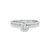 Load image into Gallery viewer, Fink&#39;s Exclusive 18K White Gold Oval Center Stone Two Row Shank Engagement Ring