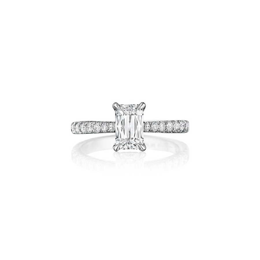 Fink's Platinum ASHOKA® Diamond Center Stone Engagement Ring