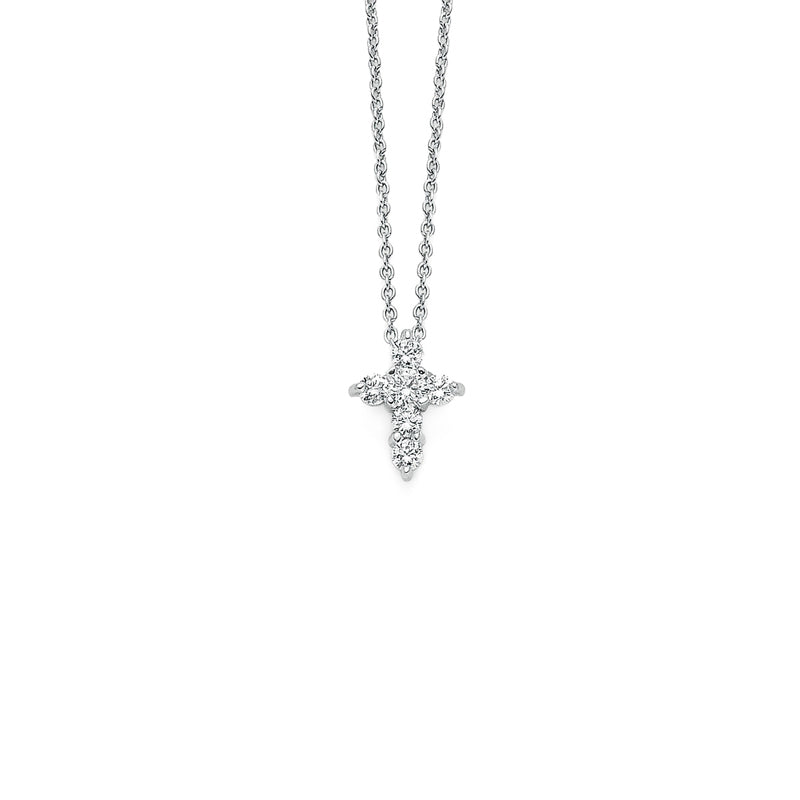 Roberto Coin Tiny Treasures Diamond Baby Cross Necklace - 001883AYCHX0