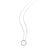 Roberto Coin Tiny Treasures Small White Gold and Diamond Circle Pendant