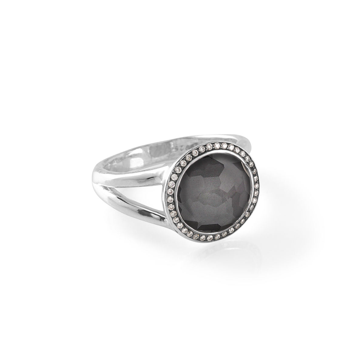 IPPOLITA Lollipop Mini Lollipop Ring with Hematite Diamonds