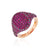 Sabel Collection 18K Rose Gold Oval Ruby Fashion Ring