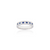 Sabel Collection 14K White Gold Sapphire and Diamond Three-Row Ring